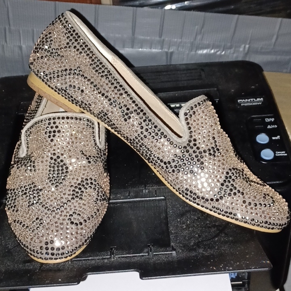 Steve Madden Rhinestone Loafers, Sz 8 EUC - Picture 2 of 7